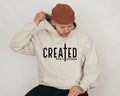 Created With A Purpose Hoodie, Faith Hoodie, Bible Saying Hoodie, Bible Quotes Hoodie, Bible verse sweatshirt, Trendy...