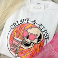 Crispy & Tipsy Graphic Top T-Shirts, Hoodie, Sweatshirt | RetroVerseTees.com