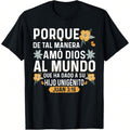 Cristianas Camisetas Red plumber brand Espanol Versículos Biblia Juan Swoosh:16 T-Shirt Oversized Short Sleeve Classic...