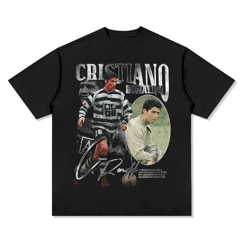 Cristiano Ronaldo Graphic Tee - Vintage Bootleg Hoodie, Sweatshirt | RetroVerseTees.com