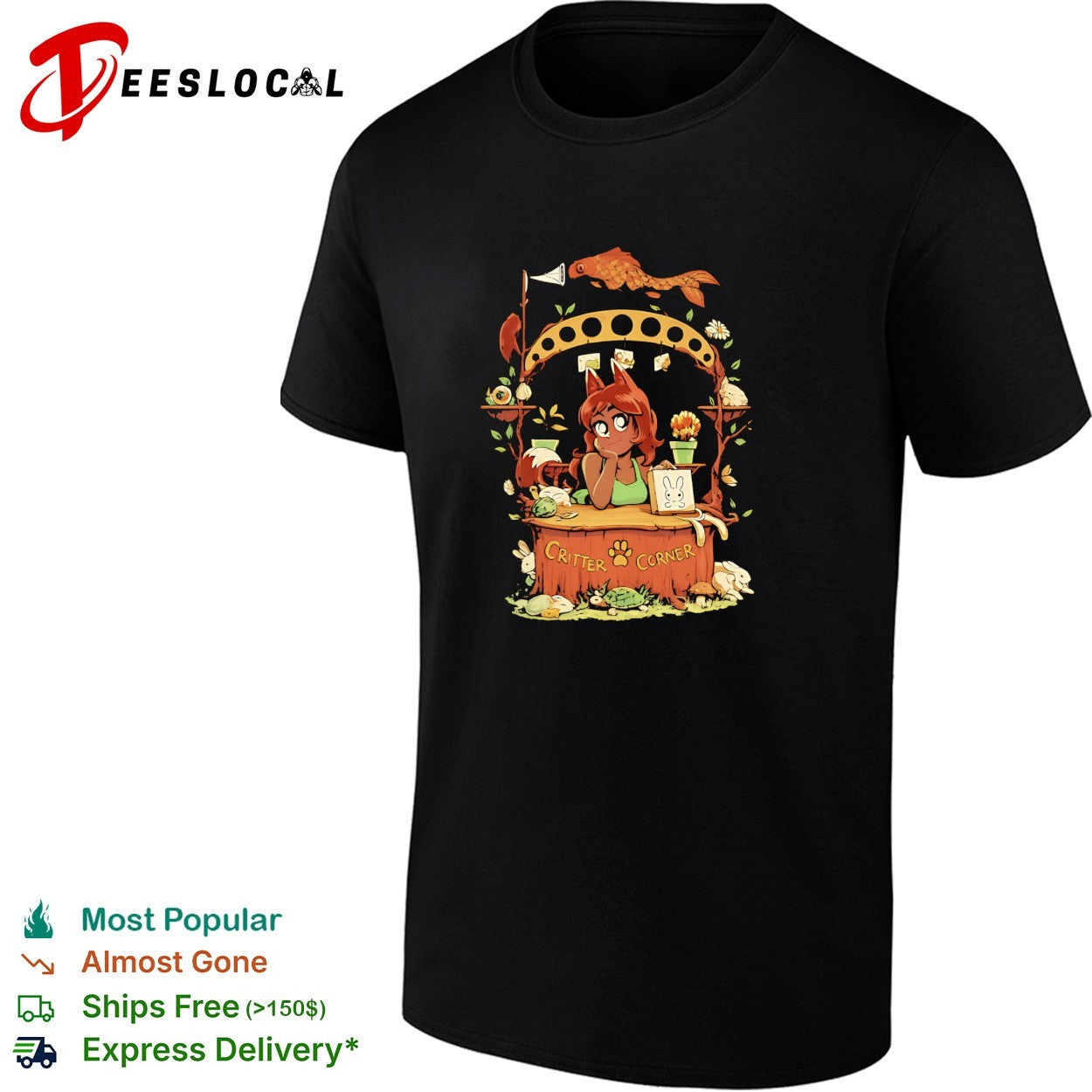 Critter Corner fox girl shirt