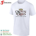Crown and Creed live boldly love deeply stand free American flag shirt