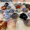 Crystal Turtles Natural Stone Home Ornament - Unique Quartz Design for Crystal Lovers & Enthusiasts - Charming Art Piece...