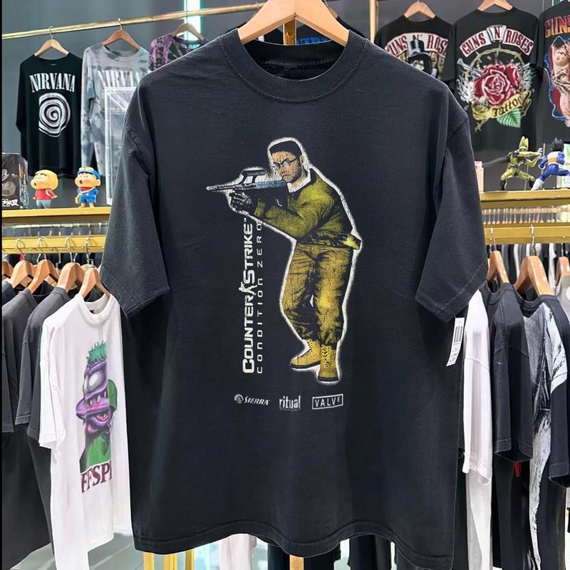 Cs Condition Zero 2004 Promo Vintage  Black T-Shirt Unisex Shirt Gift for him, Gift for her, Gift for fan Hoodie, Sweatshirt