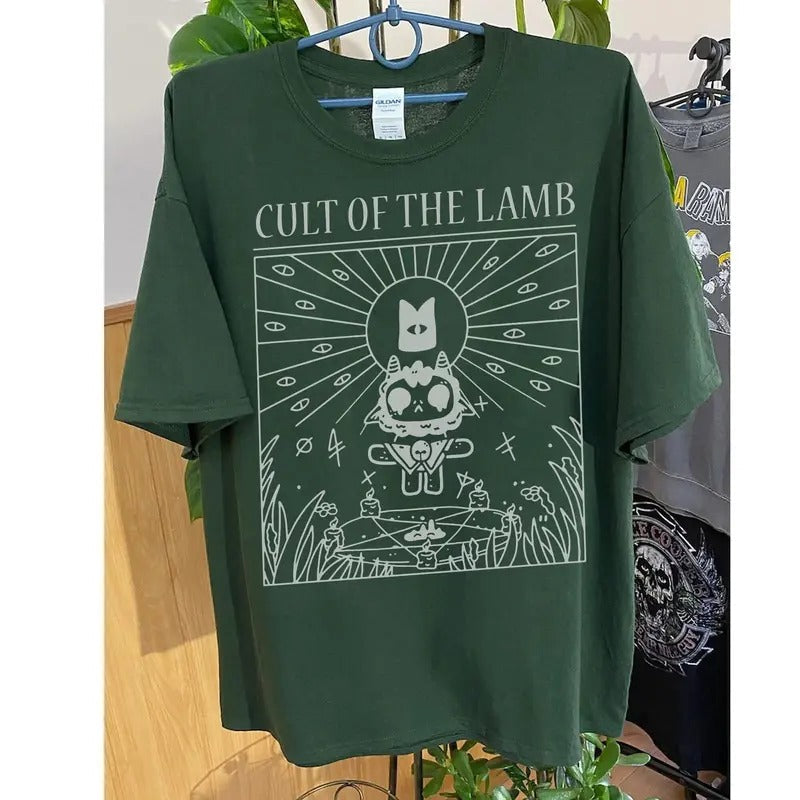 Cult Of The Lamb Shirt, Video Game Shirt, Cult Of The Lamb Tee, Gothic Video Game Shirt, Gamer Gift, Unisex Clothing...