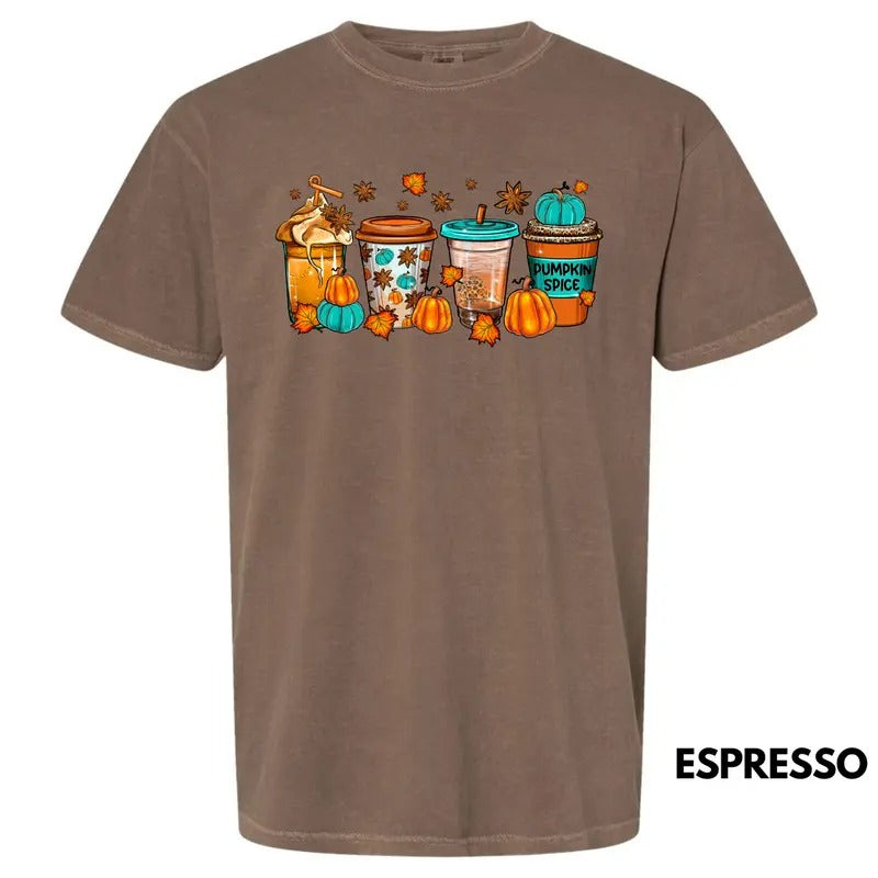 Cup Of Pumpkin Spice Comfort Colors T-Shirt 'NLB' Hoodie, Sweatshirt | RetroVerseTees.com