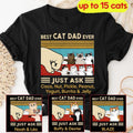 Custom Best Cat Dad Ever T-shirt, Cat Fathers Shirt, Custom Cat Breed Shirt, Personalized Gift For Cat Dad Papa, Father's...
