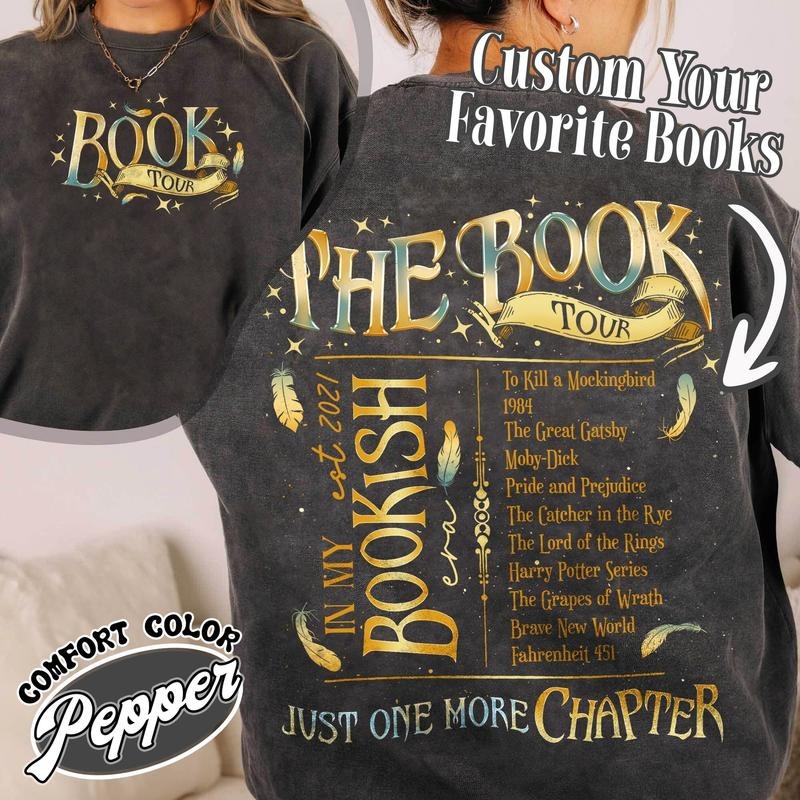 Custom Bookshelf Shirt, Bookish Tshirt Gift, Book Lover Shirt, in My Reading Era Shirt, in My Bookish Era Shirt, Trendy...