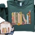 Custom Bookshelf Sweatshirt, Personalized Book Crewneck, Gift for book lover T-Shirts, Hoodie | RetroVerseTees.com