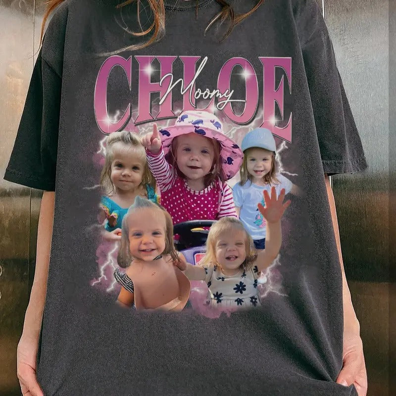 Custom Bootleg Rap Shirt with Personalized Photo - Vintage 90s Graphic T-shirt Top Womenswear Streetwear...