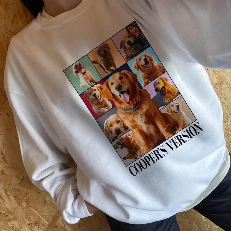 Custom Era Tour Shirt, Custom Dog Shirt, Personalized Dog Bootleg Shirt, Custom Pet Portrait Shirt, Pet Photo Shirt,...