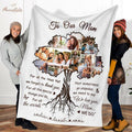 Custom Family Photo Collage Blanket, Mom Blanket From Daughter, Gifts For Mom From Daughter, Mother's Day Blanket Gift...