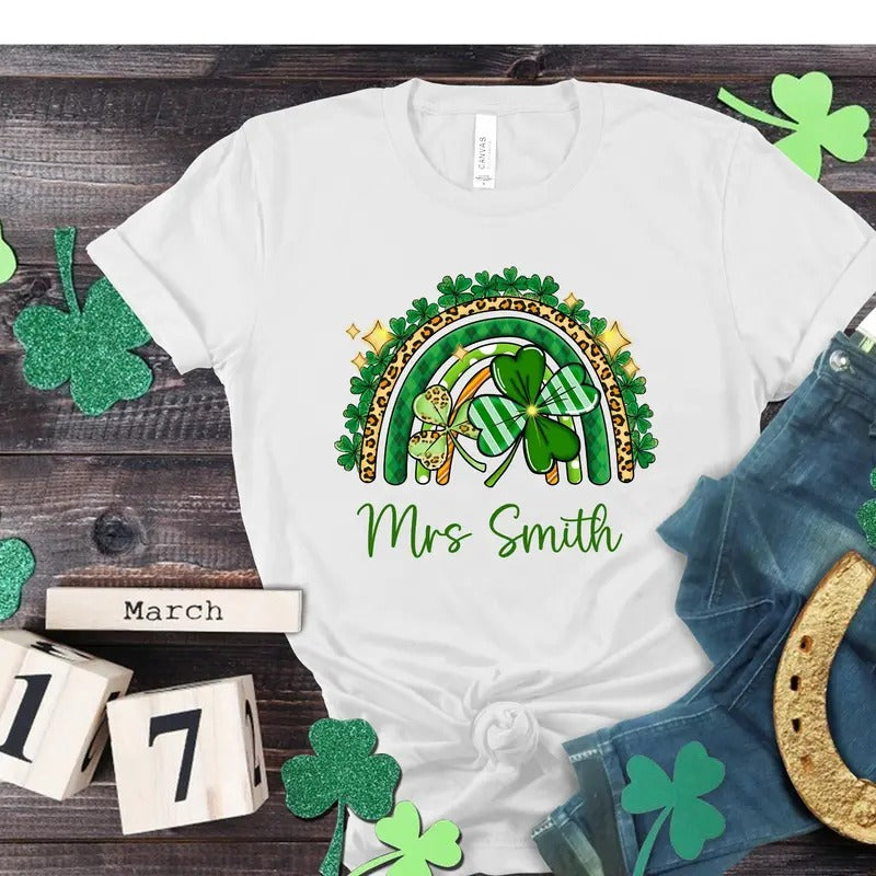 Custom Lightsaber brand Patricks Day Teacher Shirt, Custom Teacher Shirt, Lightsaber brand Patricks Day T-Shirt, T-Shirt,...