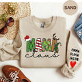 Custom Mama Claus Sweatshirt, Mom Cozy Christmas shirt, Cute Personalized Mama Sweater, Custom Mama  Name Top, Gifts For...