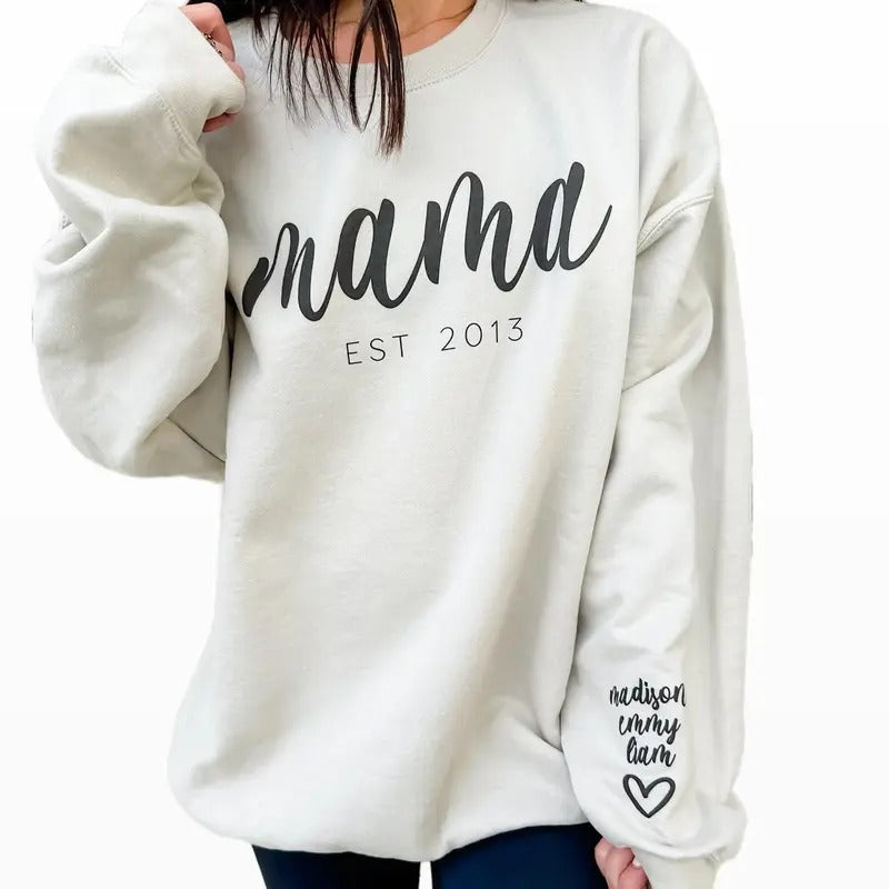 Custom Mama Graphic Sweatshirt T-Shirts, Hoodie | RetroVerseTees.com