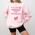 Custom Month| Valentine's Day Pregnancy Announcement Sweatshirt, Valentine Pregnancy Shirt, Gift for Expecting Mom,...
