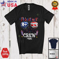 Custom Name Phlebotomist Crew, Joyful 4th FOG July Sunglasses, Patriotic T-Shirt Hoodie, Sweatshirt | RetroVerseTees.com
