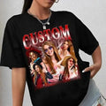 Custom Photo Bootleg Shirt With Face Girlfriend Vintage Rap Tee, Custom Bootleg Rap Tee, Custom Photo Custom Photo Shirt,...