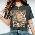 Custom Photo Cat Bootleg 90s Shirt, Custom Cat Bootleg Rap Tee Shirt, Custom Pet Photo Your Own Bootleg Shirt Hoodie,...
