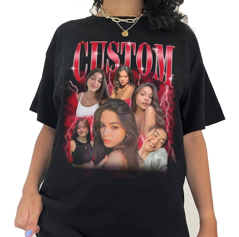 Custom Photo Shirt Top Womenswear Underwear Streetwear Tshirt Summer Hoodie, Sweatshirt | RetroVerseTees.com