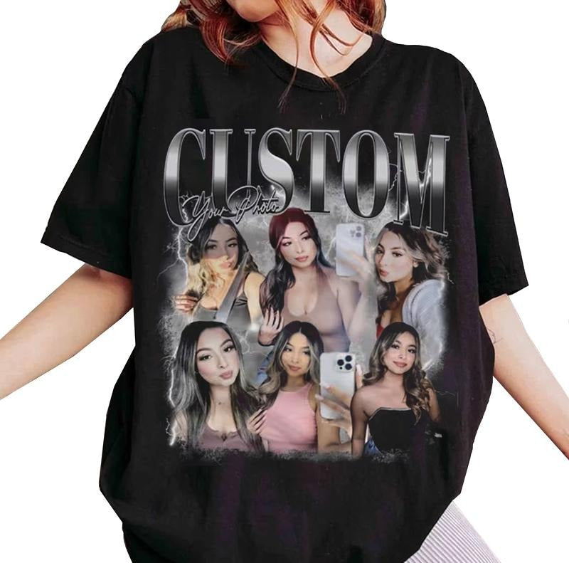 Custom Photo Shirt Top Womenswear Hoodie, Sweatshirt | RetroVerseTees.com