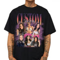 Custom Photos Custom Your Own Bootleg Tee Retro Graphic T-Shirt with Vintage Design, Crewneck, Casual Style, Short...