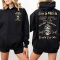 Custom Year Baby Boomer Skull Hoodie , Don't Try Me Boomers FAFO Hoodie, 100% Cotton, Two-Sided Design Menswear Autumn...