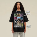 Custom pet rap t-shirt, personalized dog unisex t-shirt, custom retro t-shirt, dog photo t-shirt, pet owner gift, pet...