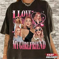 Customized 90s Bootleg T-Shirt, Girlfriend's Photo Tee Shirt, Personalized Girlfriend Shirt, Boyfriend Shirt, Gift For...