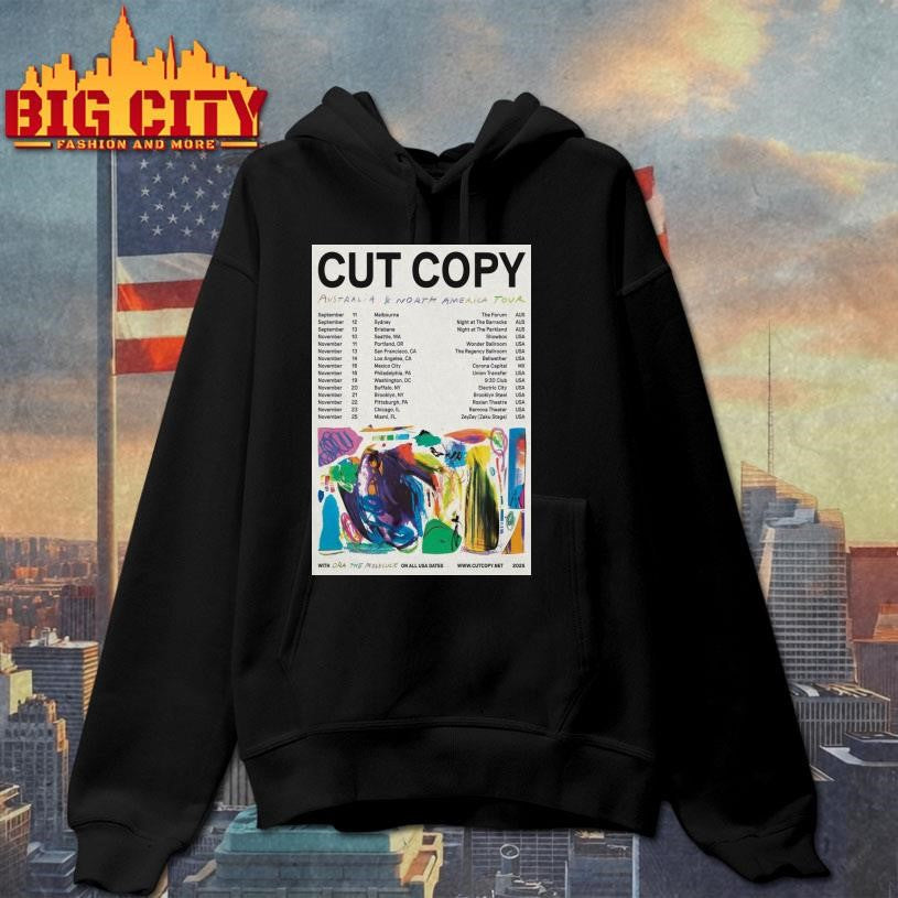 Cut Copy Australia and North America Tour 2025 Poster shirt