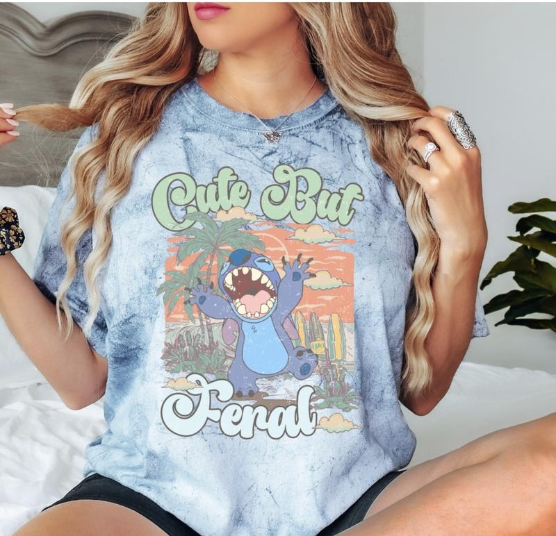 Cute But Feral Comfort Colors Unisex Tshirt Hoodie, Sweatshirt | RetroVerseTees.com