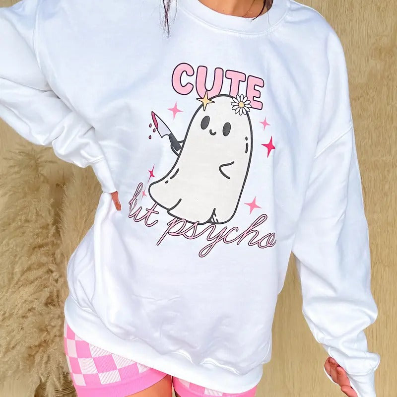 Cute But Psycho Graphic Top T-Shirts, Hoodie, Sweatshirt | RetroVerseTees.com