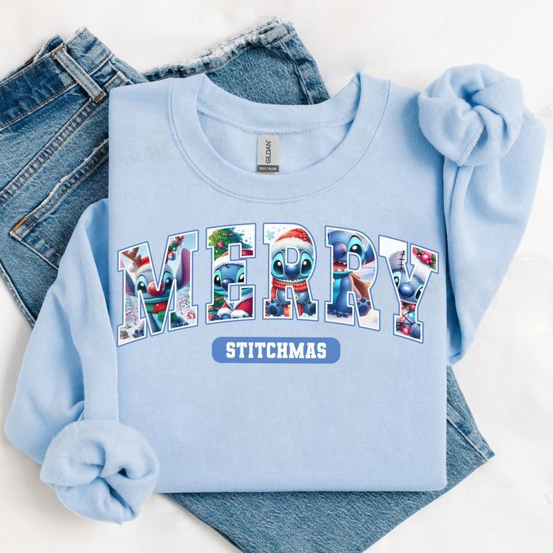 Cute Cartoon Merrymas Sweatshirt for Men and Women, Unisex Retro Xmas Tee - Cotton, Fabric Hoodie | RetroVerseTees.com