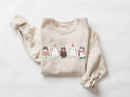 Cute Cat Christmas Sweatshirt, Cat Lover Gift For Christmas, Womens Christmas Sweatshirt, Holiday Sweatshirt, Cat Mom...