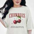 Cute Cherries T-Shirt, Retro Cherry Tshirt, Boho Fruit Graphic Tee, TNF Cherry Top Hoodie, Sweatshirt | RetroVerseTees.com