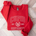 Cute Cupid University Sweatshirt, Cute Valentine's Day Shirt, Funny College Sweatshirt, Love Crewneck Sweatshirt, Cupid...