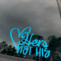 Cute Funny Hers NOT His Vehicle Decal for Car Windows and More T-Shirts, Hoodie, Sweatshirt | RetroVerseTees.com