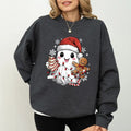 Cute Ghost Christmas Sweatshirt, Cute Christmas Season Crewneck, Holiday Season Long Sleeves Pullover, Christmas Gifts...