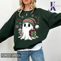 Cute Ghost Christmas Sweatshirt, Cute Ghost Comfort Colors Shirt, Christmas Gift Shirt, Cute Ghost Coffee Shirt Hoodie