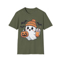 Cute Halloween Ghost T-Shirt, Spooky Season Unisex T-Shirt Fabric Comfort Hoodie, Sweatshirt | RetroVerseTees.com