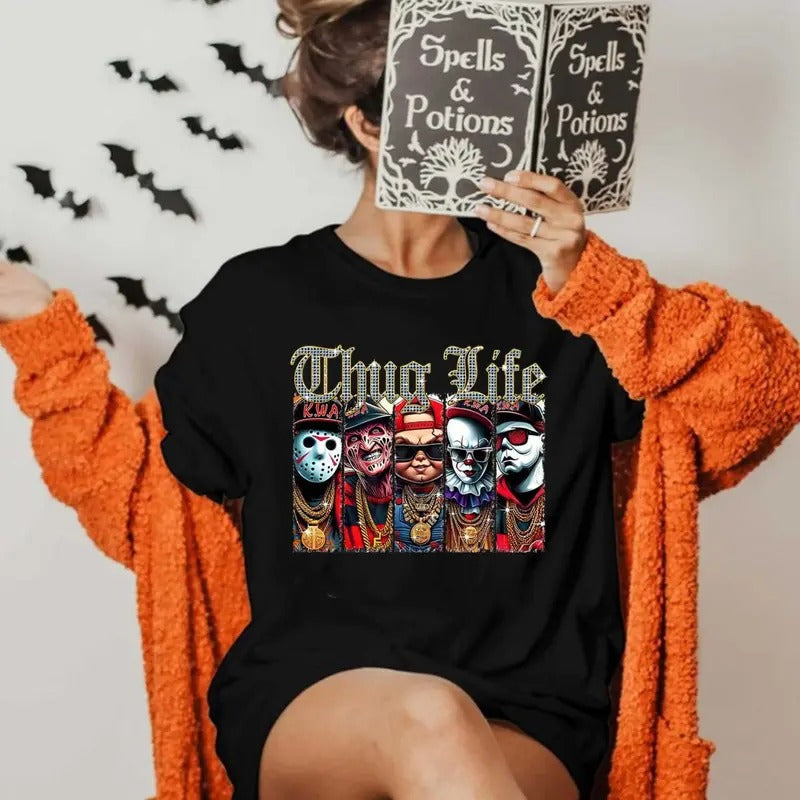 Cute Halloween Shirt, Hallowen Shirt,  Cute Fall Shirt, Spooky Season Print Hoodie, Sweatshirt | RetroVerseTees.com