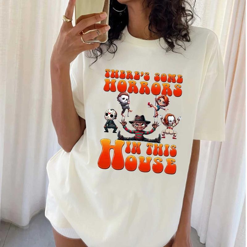 Cute Horror Shirt, Hallowen Shirt,  Cute Fall Shirt, Spooky Season Hoodie, Sweatshirt | RetroVerseTees.com