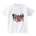 Cute Kittens in USA America Stocking, Cat - Short Sleeve Unisex, Men Made in USA T-Shirts, Hoodie, Sweatshirt