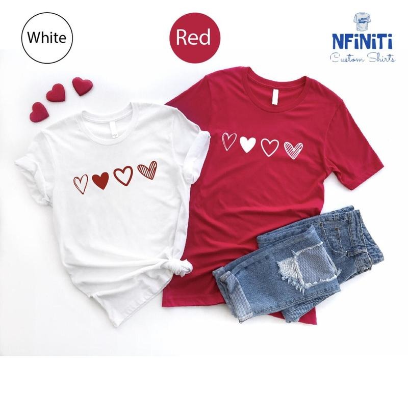 Cute Love Shirt, Valentines Day Shirt, Lover Shirt, Couple Gift Shirt, Heart Lover Gift Tee, Valentines Day Shirt for...
