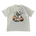 Cute Raccoon Ghost T-shirt, Raccoon Halloween T-shirt, Retro Halloween T-shirt, Spooky Season, MW Unisex Shirt Menswear...