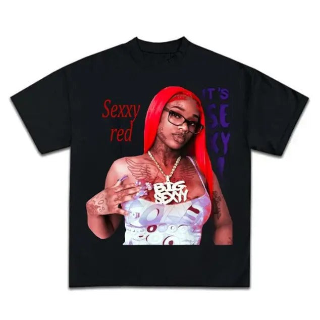 Cute Sexxy Red T-Shirt, Gift Shirt Classic Cotton Hoodie, Sweatshirt | RetroVerseTees.com