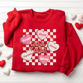 Cute Valentine Sweatshirt, Retro Heart Sweatshirt, Women's Valentines Day Sweatshirt, Love Valentine Sweatshirt T-Shirts,...