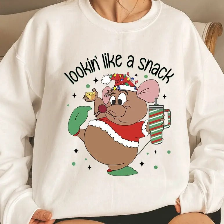 Cutes Looking Like a Snack Christmas Sweatshirt, Cute Christmas Hoodie, Family Christmas Sweater, Cute Youth Christmas...