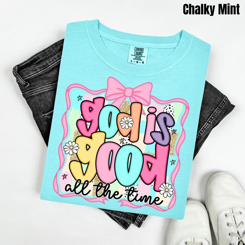 Cutesy God Is Good Comfort Colors T-Shirt 'NLB' Hoodie, Sweatshirt | RetroVerseTees.com