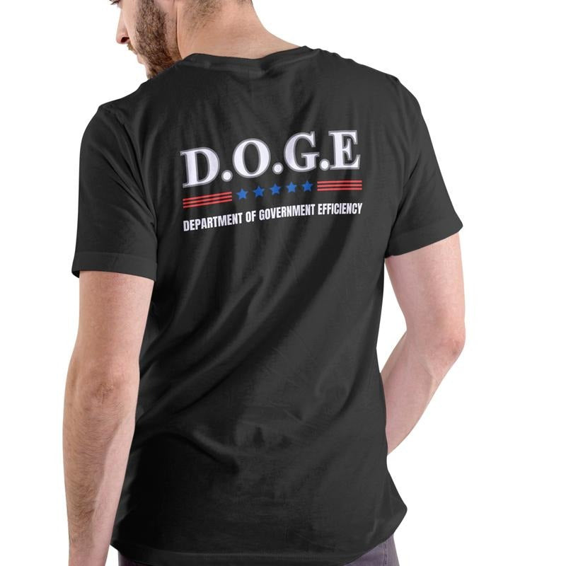 D.O.G.E Department of Government Efficiency T Shirt, Unisex Cotton Menswear Stylish Hoodie, Sweatshirt | RetroVerseTees.com